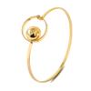 Pulsera Caliente Abierta Transfronteriza Moda Vintage Hoja Alas Lazo Pulsera Personalidad Temperamento Pulsera Geométrica
