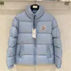 Versão de Alto Padrão 2026 da Série Citala da Mengjia Fw24 Patchwork Gola Alta Silhueta 50% Penugem de Ganso Jaqueta Leve para Homens e Mulheres