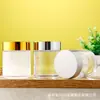 Frasco de Vidro Transparente para Creme, Frasco Vazio, Frasco Selado Fosco para Creme, Produto Cosmético para Cuidados com a Pele, Frasco de Refil para Creme para os Olhos, Frasco de Amostra