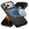 Suteni es Adecuado para Funda de Teléfono Móvil Iphone18Promax, Funda de Cuero de Manzana con Patrón de Lichi, Carga Inalámbrica Magsafe