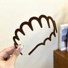 2024 Nova Faixa de Cabelo Denteada Dupla Função Quebrada Onda de Cabelo Feminino Saindo All-match Face Wash Alta Cranial Top Internet Celebratory Hair Clamp Faixa de Cabeça