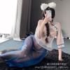 Ropa Interior Sexy Perspectiva Vestido Largo Antiguo Juego de Roles Hanfu Cheongsam Clásico Tentación Nuevo Estilo Malla para Dormir 2057