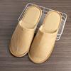 Pantuflas Desechables de Hotel al por Mayor Salón de Belleza Hospitalidad Hotelera de Punta Abierta Todo Incluido B&B Suela Antideslizante Pantuflas de Algodón y Lino