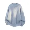 Otoño/Invierno 2026 Listo para Enviar Suéter Americano Retro de Cuello Redondo Otoño Casual Versátil Perezoso Jersey de Punto Top de Moda