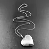 Collar con colgante de corazón de melocotón con forma de garra de perro, cadena de lana con foto de mascota incorporada e intercambiable.