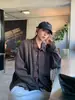 Camisa de Manga Larga Falsa de Dos Piezas Estilo Old Money Empalmada para Mujeres y Hombres en Otoño Estilo Perezoso Retro Chaqueta de Punto Holgada y Versátil