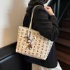 Bolso de Mano con Estampado de Oso para Mujer 2025 Nuevo Bolso Tote de Hombro de Gran Capacidad para Viaje Diario Bolso Grande para Clase de Estudiante