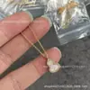 Colar de Cabacinha V Dourado Versão Alta Corrente de Clavícula Banhada Espessa Ouro Rosa 18K Venda Direta da Fábrica Suporta Transmissão ao Vivo Dropshipping