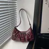 Bolso cruzado de motocicleta vintage estilo coreano para chicas a la moda, adecuado para moda urbana y desplazamientos, bolso de hombro vintage bajo el brazo