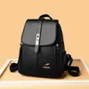 2021 Bolsa Mochila Nova Bolsa Feminina Moda Bolsa Feminina Estilo Acadêmico Europeu e Americano Bolsa de Viagem Mochila Couro Macio Mochila Escolar