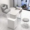 Mesa de Manicura Estilo Crema y Juego de Sillas Mesa de Manicura Multifuncional Japonesa Precio Especial Económico Individual Doble Aislante Popular