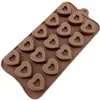 Molde de silicona geométrico de cereza para chocolate, molde para hielo, gelatina, pudín, dulces, molde para velas