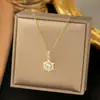 Nuevo Collar Colgante de Estrella con Lazo y Borla Estilo Hada Moda Femenina Simple de Gama Alta Lujo Ligero Cadena para Clavícula