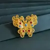 Broche de borboleta de seda corsage feminino de alta qualidade esmalte antigo de luxo temperamento pino de alta qualidade acessórios antigos presente