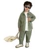 Traje para Niños 2025 Primavera y Otoño Nueva Moda Saco Pantalones Deportivo Casual Ropa de Trabajo Chaqueta Infantil Huzhou
