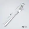 Daoqi Cuchillo, Tenedor y Cuchara de Acero Inoxidable 304 Hotel Restaurante Comida Occidental Vajilla Serie Media Luna Cuchillo para Filete, Tenedor y Cuchara Venta al por Mayor