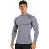 2026 Roupas Esportivas Masculinas de Gola Alta Justas Fábrica de Origem [Processamento Personalizado] Personalização OEM/ODM