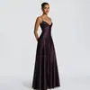 Ropa Europea y Americana para Mujer de Amazon 2026 Nuevo Estilo Elegante Escote Bajo Vestido de Tirantes de Alta Gama Ceñidor de Cintura para Mujer