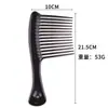 Peine Grande de Dientes Anchos para Uso en Casa y Salón, Peine de Plástico Tipo Hacha, Peine para Rizos, Peine para Pompadour, Herramienta de Peinado, Cuidado del Cabello Voluminizador