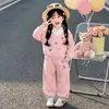 Conjunto de Otoño para Niña 2026 Nueva Moda Bebé Primavera-Otoño Camisa Polo Estilo Coreano Conjunto de Dos Piezas Otoño Tendencia