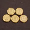 Peças de Maçaneta de Moeda de Ouro Personalizáveis Fu Lu Shou Xi Cai Moeda Redonda Estilo Chinês Costumes Populares Celebração de Aniversário Lembrança Decoração de Mesa Ornamento