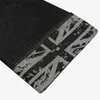 Calça jeans masculina da moda estilo americano com bainha dobrada, casual com bolso traseiro e design de rebite, calça reta de perna larga solta única