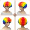 Peluca Afro Pequeña Rizada en Forma de Abanico Colorida, Accesorios de Broma para Vacaciones, Disfraz de Payaso Divertido, Rulos Burbuja para Actuación