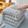 Colcha de Algodón de Xinjiang para Invierno Desmontable y Lavable Colcha para Dormitorio de Otoño e Invierno Núcleo Lavado de Algodón Engrosada Cálida Colcha para Estudiante