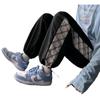 Pantalones casuales con costuras en color contrastante para hombre, primavera y otoño, estilo ins de Hong Kong, pantalones de estudiante sueltos de marca de moda, pantalones deportivos con puño en el tobillo