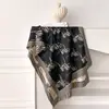 Bufanda de Atmósfera Estilo Coreano Nueva para Otoño e Invierno para Mujer Doble Uso Imitación Cachemir Chal para Aire Acondicionado Bufanda Caliente Engrosada por Ambos Lados