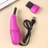 Aspiradora de teclado, limpiador de polvo para computadora, herramienta de limpieza USB para escritorio, aspiradora pequeña de mano