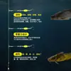 Linha de Sub-linha Flutuante Antiderrapante Gancho Duplo Gancho Europeu para Carpa Boia Sete Estrelas Localizador Automático de Fundo Boia Luminosa Conjunto de Linha Anzol de Pesca