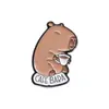 Nuevo Broche Lindo de la Serie Capibara Set Creativo y Único de Insignias con Forma de Caricatura de Capibara