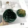 Cabeça de flor de rosa artificial pequena com centro aberto, grampo de cabelo de flor falsa Austin para DIY, acessório de guirlanda, adereço para fotografia de casa