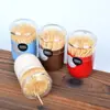 Cartucho de Palillos Estilo Japonés Caja de Almacenamiento Desechable para Palillos Tarro de Plástico para Palillos Logo Impreso Hogar Cocina
