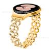 Correa de Reloj de Diamantes Completos Tipo Calabaza Adecuada para Samsung Galaxy Watch6/7 Correa Universal de Estilo Simple de Metal