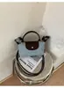 Bolso de mano de lunares a la moda, bolso de hombro de nicho con correa de cierre para mujer, moderno, elegante, fresco, casual, bandolera versátil para debajo del brazo