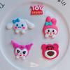 Accesorios para la Cabeza Lindos de Sanrio de PVC Suave para Bricolaje Parche de Goma Crema para Funda de Teléfono Caja de Almacenamiento Bolsa de Material Decorativo