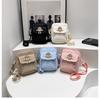 Bolsa Transversal de Ombro Cor Clara Outono e Inverno Feminina 2024 Nova Grande Capacidade Pequena Fresca Casual Estilo Coreano Bolsa Camar