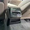 Adecuado para Audi26 Audi A6L rejilla de ventilación modificación interior, panel anti-patada de aire acondicionado trasero pegatina decorativa ABS M