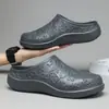 Sandalias impermeables para hombre sin cordones para deportes al aire libre y ocio, con una sensación cómoda y acolchada, adecuadas para el trabajo en la cocina