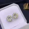 ¡Pendientes de Peridoto Natural Plata 925 Galvanizado Tamaño de Piedra Principal 3mm Soporte Natural Pruebas!