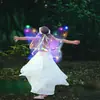 Alas decorativas para niños y adultos de nueva llegada transfronterizas con luces, accesorios para actuaciones de festival, alas de mariposa coloridas plegables