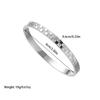 Pulseira Ins Amazon Europeia e Americana Nova Cor Aço Inoxidável Diamante Arco-Íris Nicho PVD Titânio para Mulheres