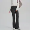 Pantalones de Fitness Acampanados Falsos de Dos Piezas para Mujer, Cintura Alta para Primavera y Verano, Levanta Glúteos, Longitud Extendida para Personas Altas, Pantalón Falda Deportiva, Pantalones Acampanados de Yoga