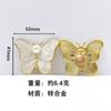 Mariposa Diamante Hebilla I Desmontable Zapatos de Agujeros Traje Decorativo Zapatos Metálicos Hebilla de Flor Zapatos de Agujeros Accesorios de Cadena