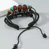 Decoración Creativa y Personalizada de Guitarra de Aleación Pulsera de Tres Capas de Perlas Retro Nuevos Accesorios Europeos y Americanos