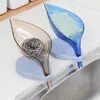 Jabonera de Hoja Baño Ventosa Sin Perforaciones Soporte para Jabón Cocina Inodoro Jabonera Drenante Estante de Almacenamiento Creativo