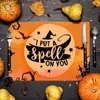 Novos Jogos Americanos de Linho para Halloween, Tapetes Nórdicos com Isolamento Térmico, Jogos Americanos de Jantar Estilo Ocidental, Jogos Americanos de Mesa Domésticos Anti-Escaldamento e à Prova de Óleo, Impressão Transfronteiriça