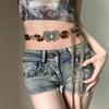Cinturón de mujer con cadena de cintura de mariposa de metal bohemio, accesorios para falda, nuevo diseño vintage con personalidad Y2K